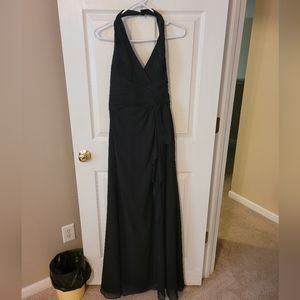 Black Prom Formal Dress, size 4. Halter neck. David's Bridal brand.